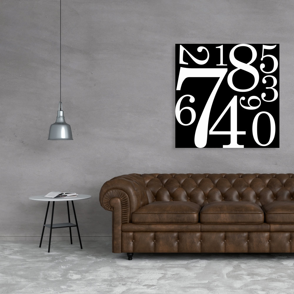 White Shapes Livingroom Canvas | Zero to Nine Home Decor