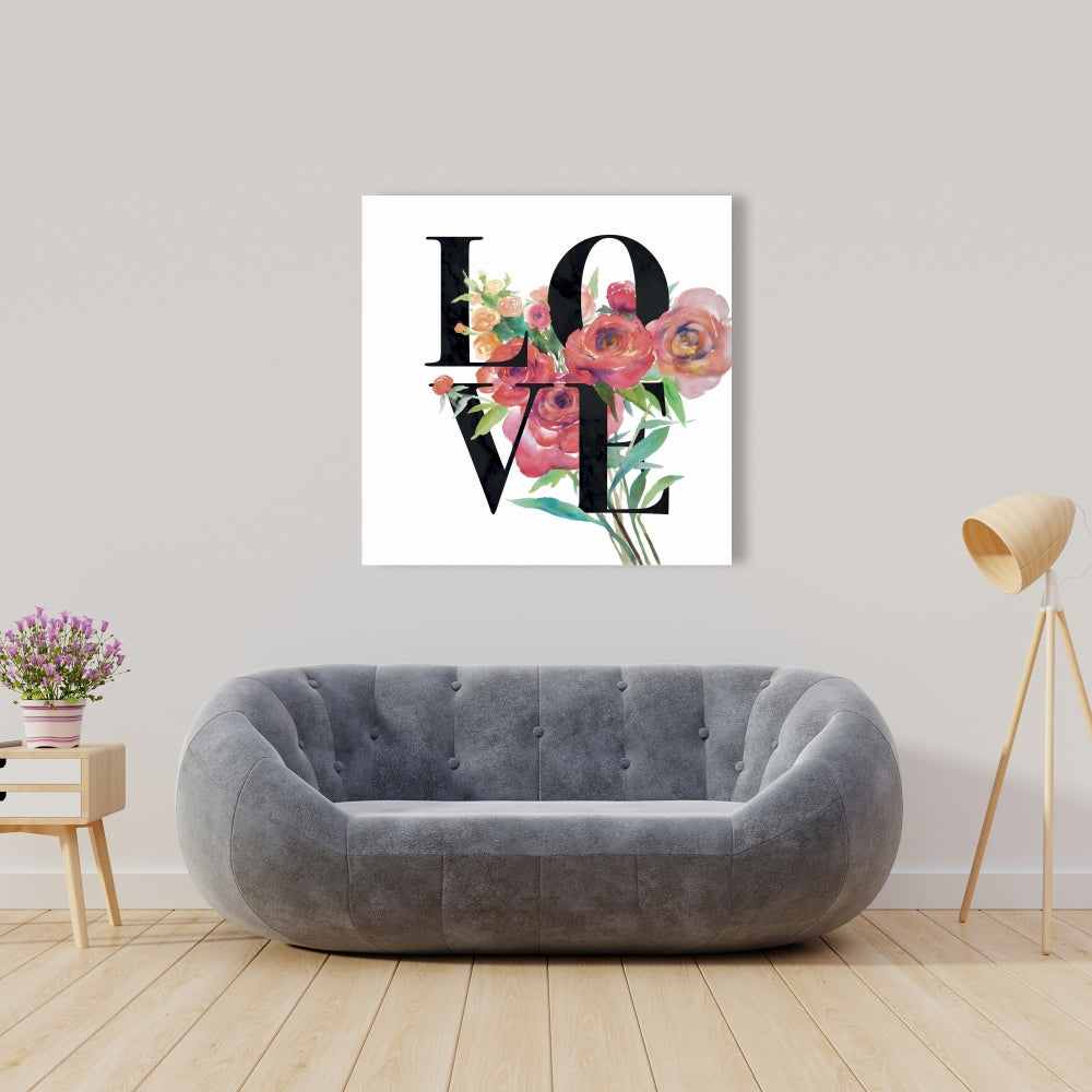 Love Black Canvas - Motivational Bedroom Decor | American Quotes