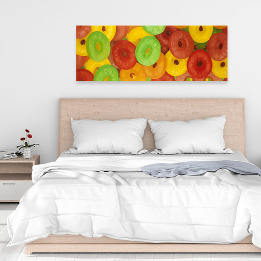 Colorful Jujubes Canvas | Hyperrealist Food Art for Home Decor