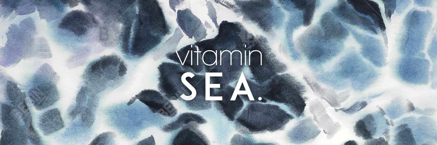 Toile illustrative bleue « Vitamine Sea » | Décoration d'intérieur