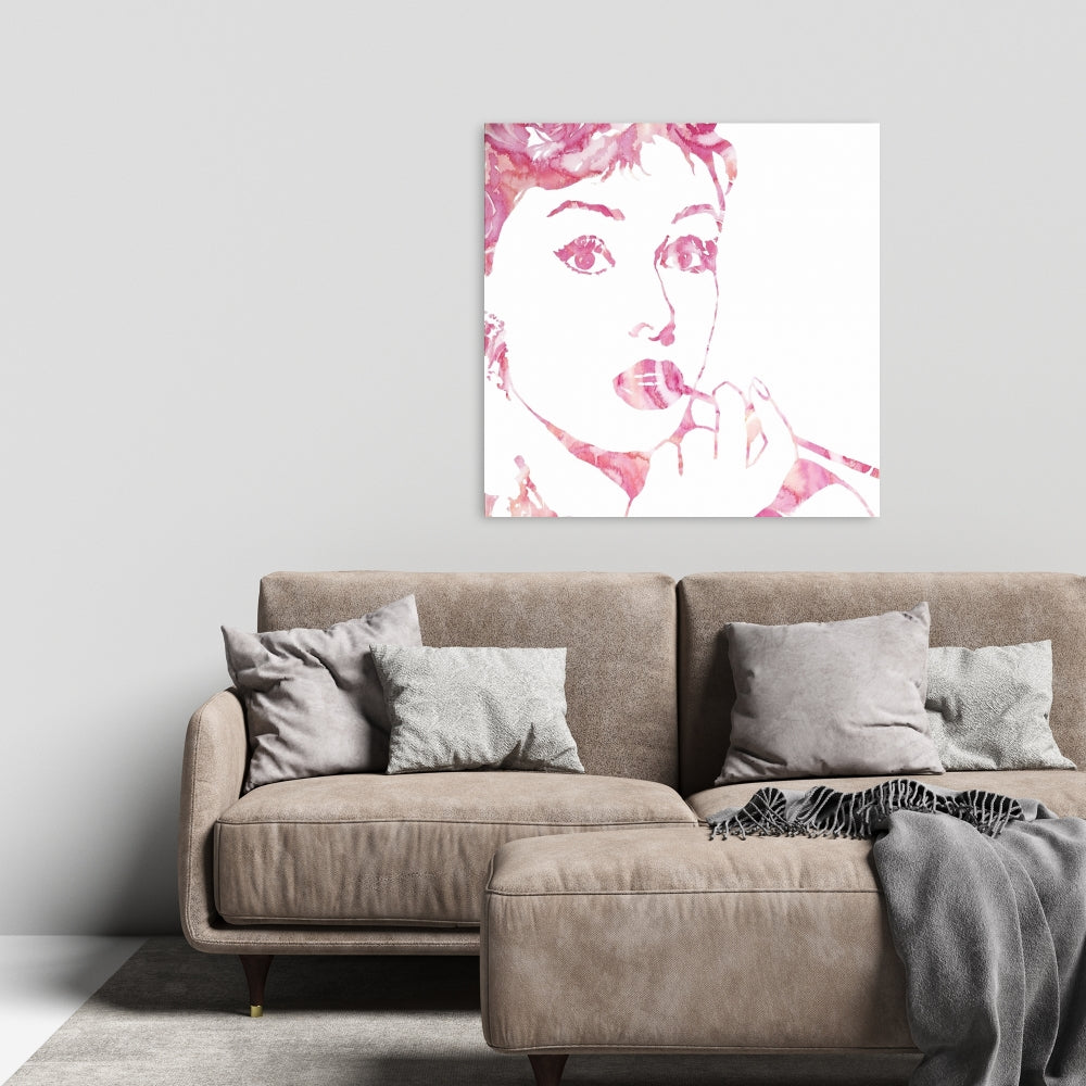 Glamor Audrey Hepburn Retro Canvas | Women's Bedroom Decor