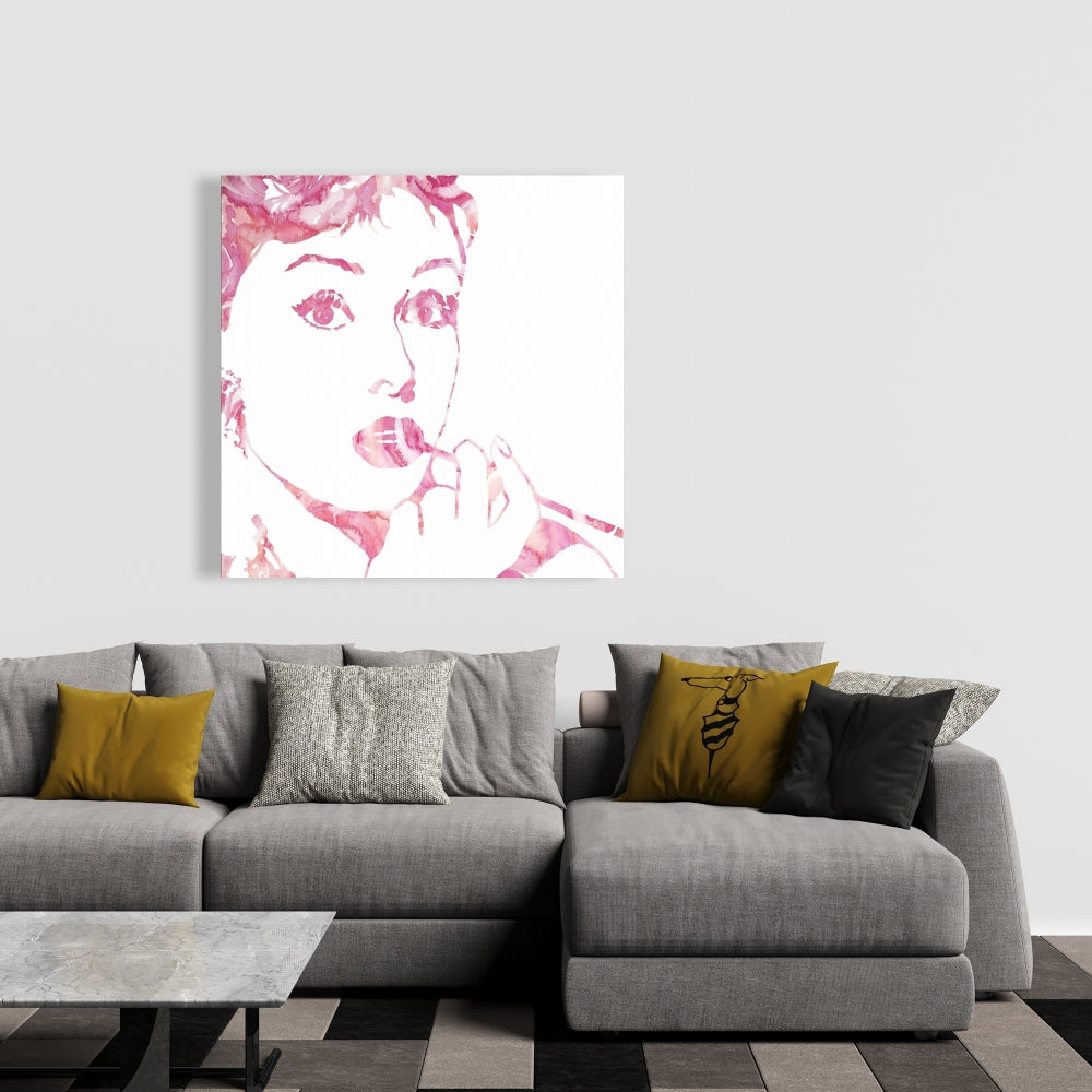 Glamor Audrey Hepburn Retro Canvas | Women's Bedroom Decor