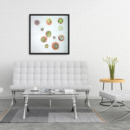 Toile encadrée Cactus - Décoration florale et botanique pour la maison