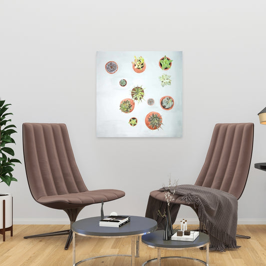 Toile exotique Cactus | Décoration florale et botanique pour la maison