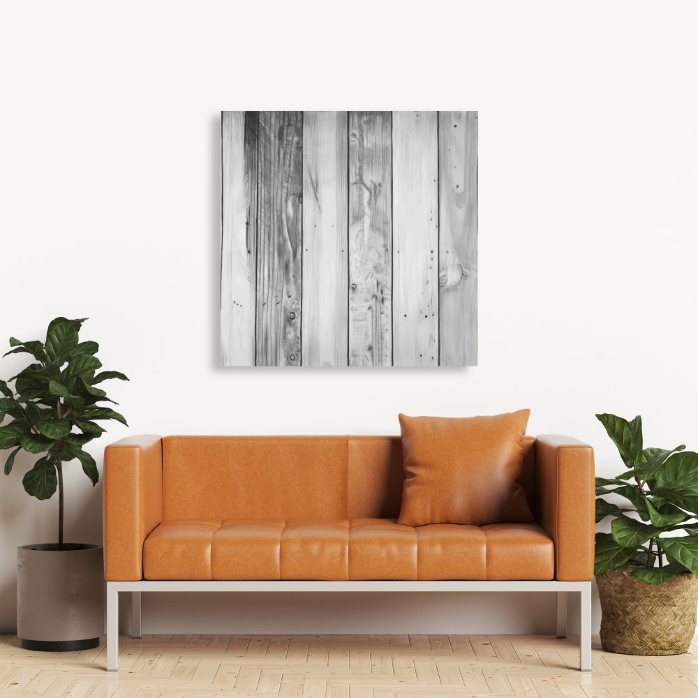 Wood Textured Trees Canvas | Rustic Living Room Wall Art