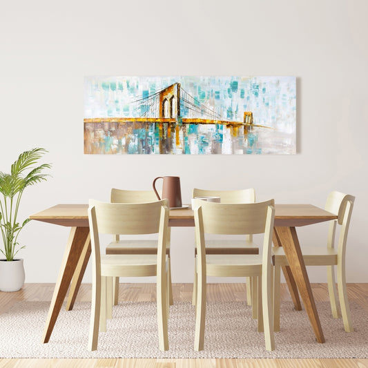 Brooklyn Bridge Industrial Bedroom Canvas | Home Decor Wall Art