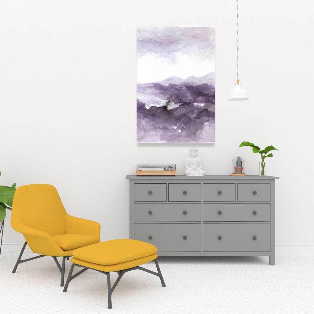 Purple Cloud Abstract Canvas - Modern Home Decor Wall Art