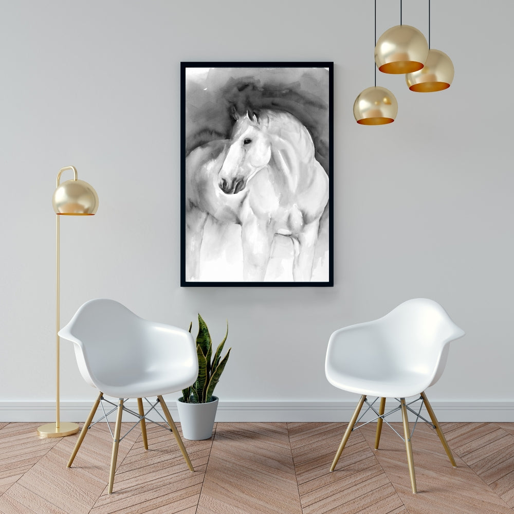 Beauty Animals Bedroom Canvas | White Framed Home Decor