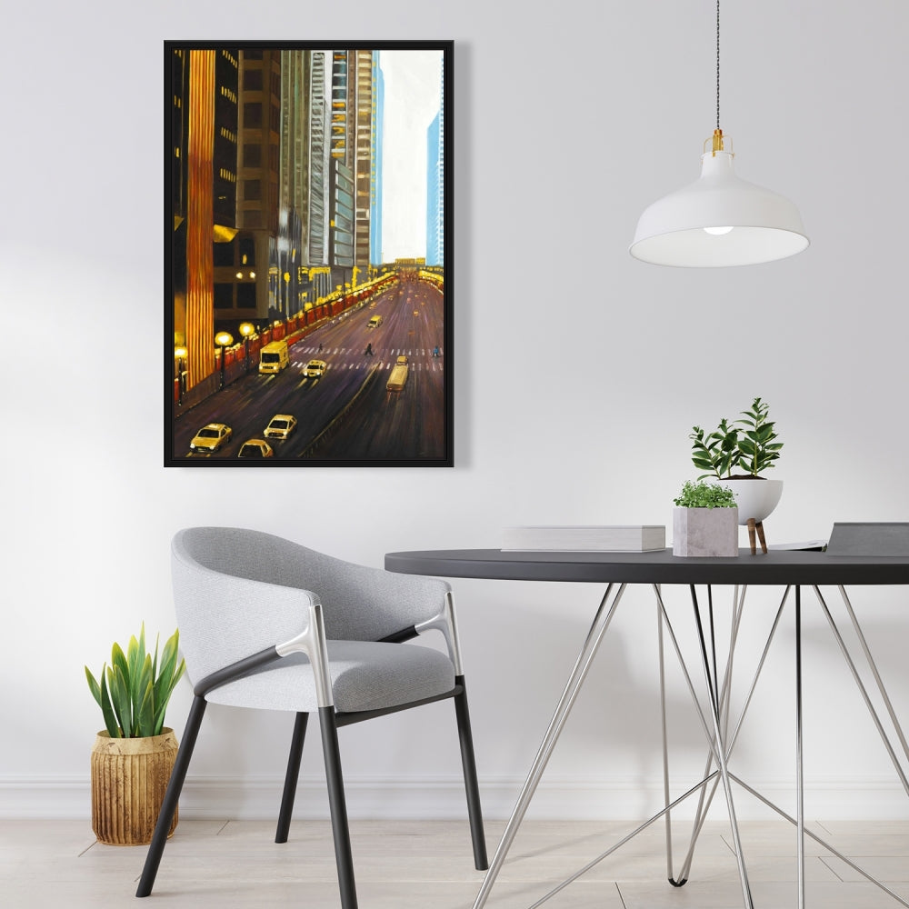 New York City 9th Street Scenic Canvas - Bedroom Wall Art