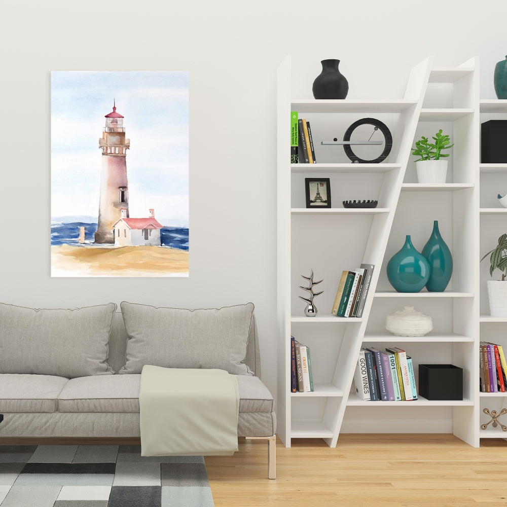 Oregon Yaquina Head Lighthouse Canvas | Coastal Bedroom Decor