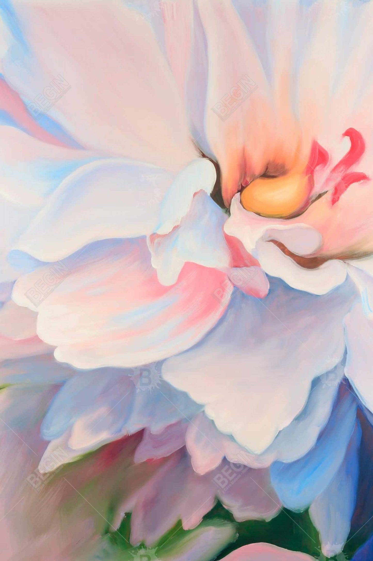 Pastel Flower Botanical Magnetic Canvas | Modern Bedroom Decor