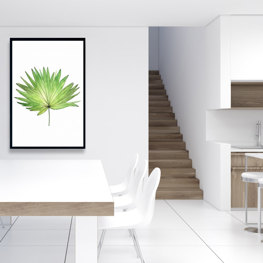 Petticoat Palm Botanical Framed Canvas - Scandinavian Decor