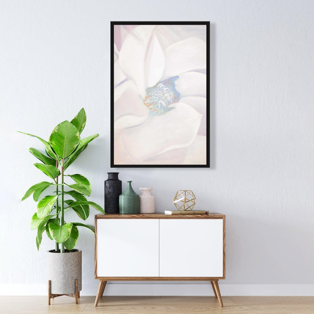 Delicacy Blue Floral Botanical Canvas | Home Decor Framed Art