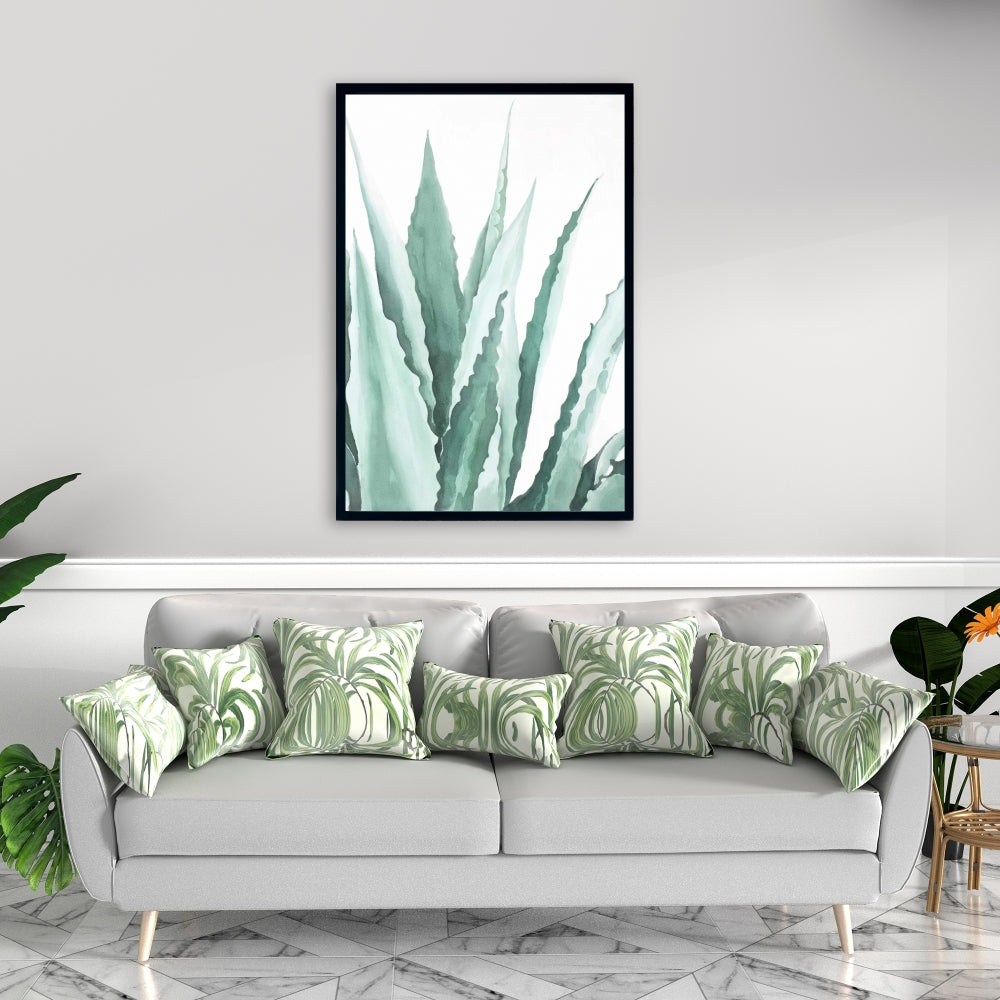 Watercolor Agave Plant Canvas | Botanical Home Decor Art