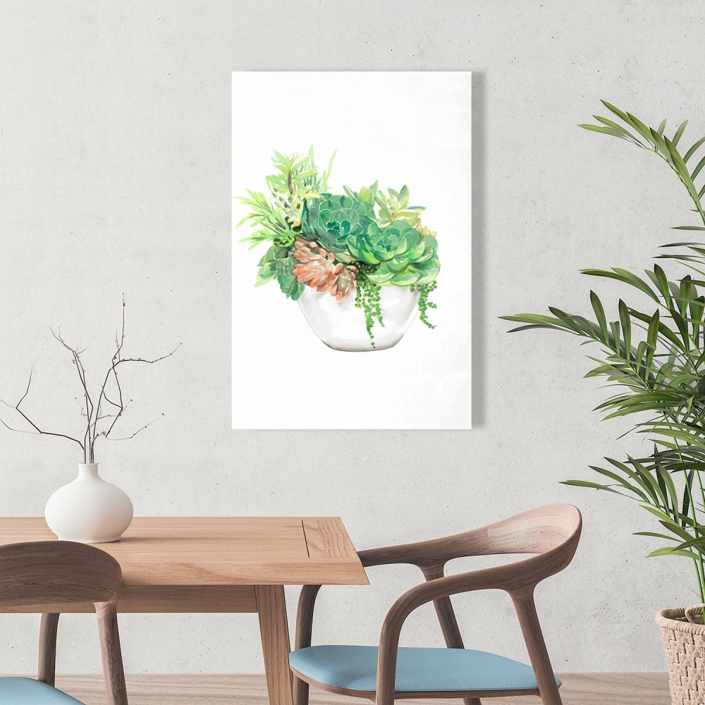 Succulent Assortment Canvas - Floral & Botanical Home Decor