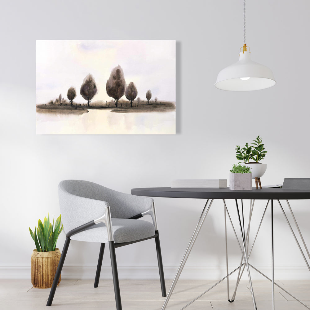 Abstract Landscape of Trees Canvas | Bedroom Wall Art Decor