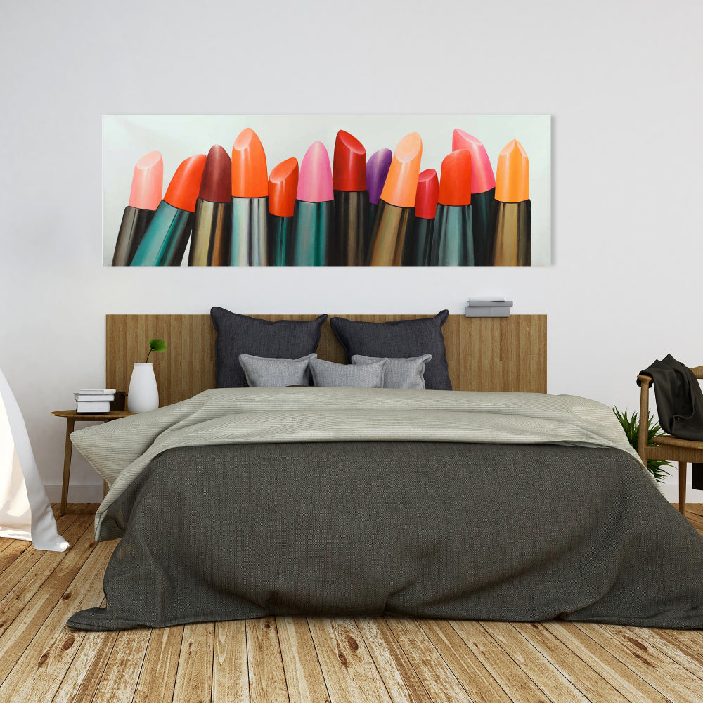 Lipstick Collection Pink Canvas | Contemporary Bedroom Decor