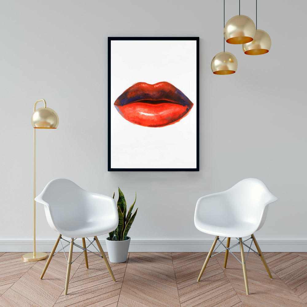 Toile « Rouge à lèvres » | Décoration murale mode et beauté