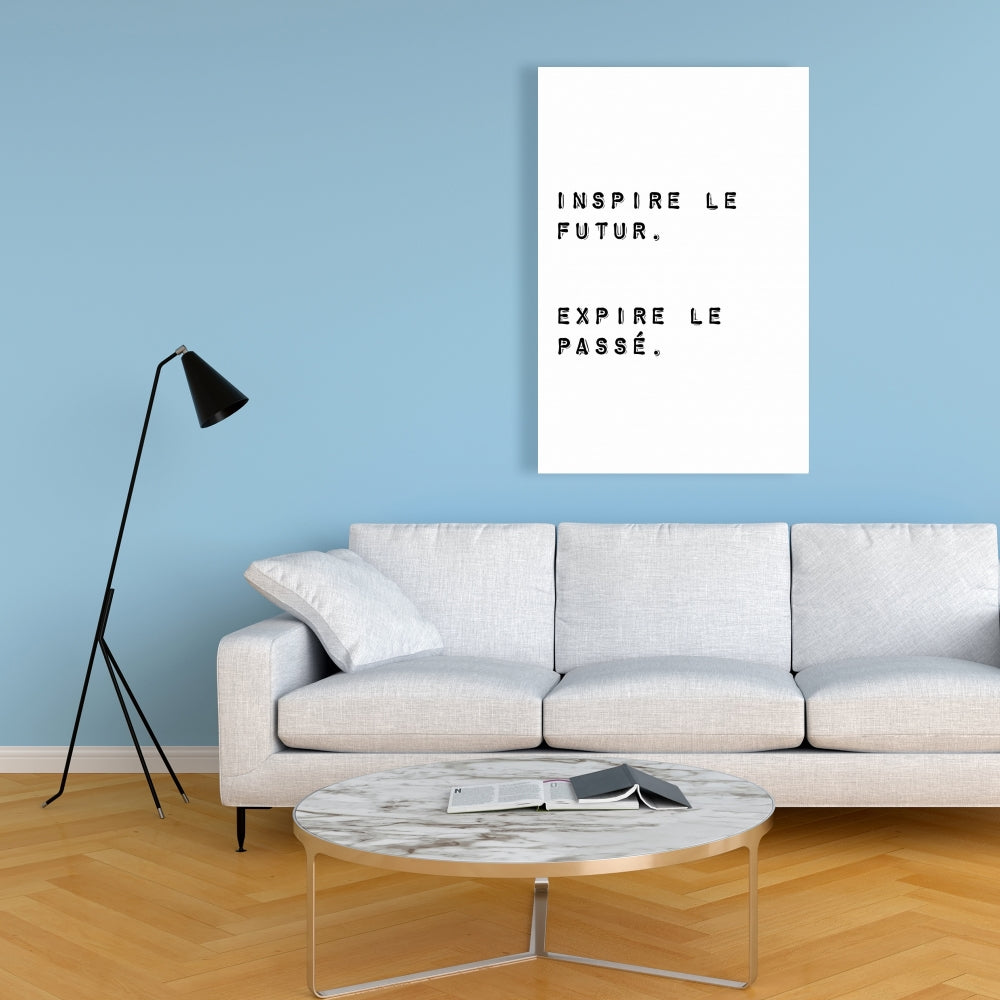 Minimalist Office Canvas - Inspire the Future, Expire the Past
