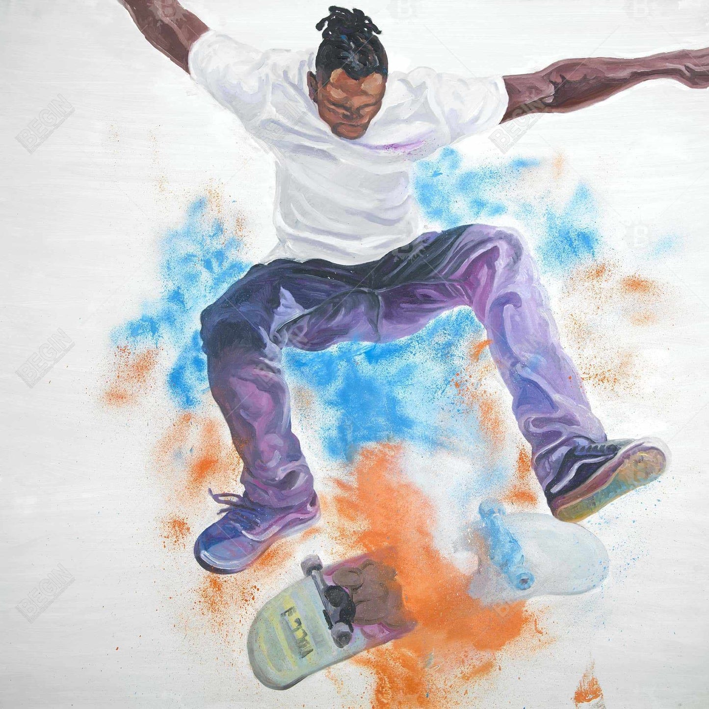 Toile encadrée « Skate » | Décoration de chambre sportive et ludique aux États-Unis