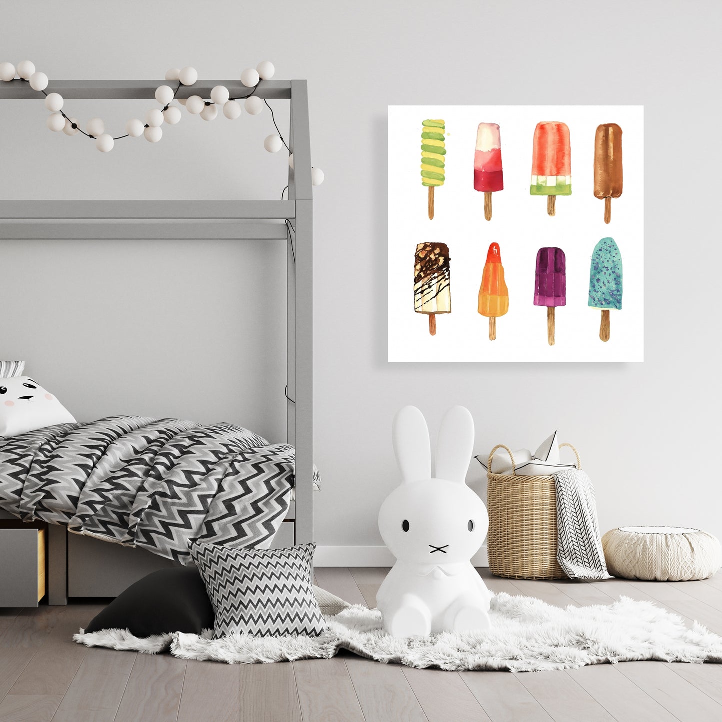 Iced Lollipop Food Orange Kitchen Canvas | Home Decor Art