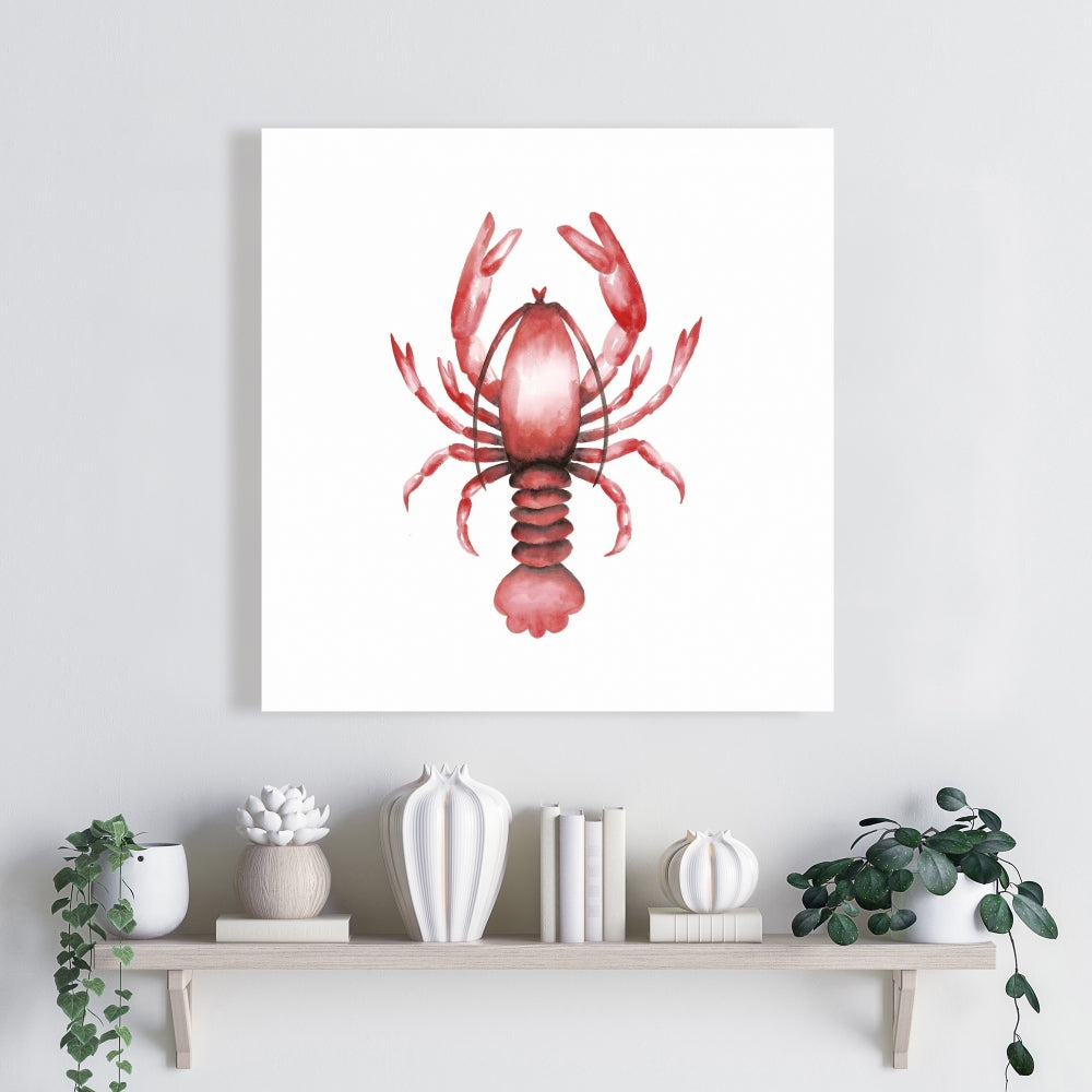 Lobster Red Kitchen Canvas | Unique Home Decor Wall Art