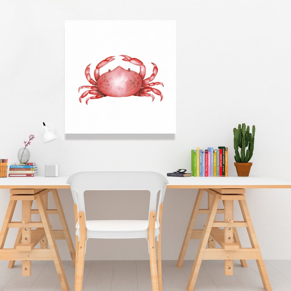 Crab Kitchen Canvas Art - Marine Decor for Home