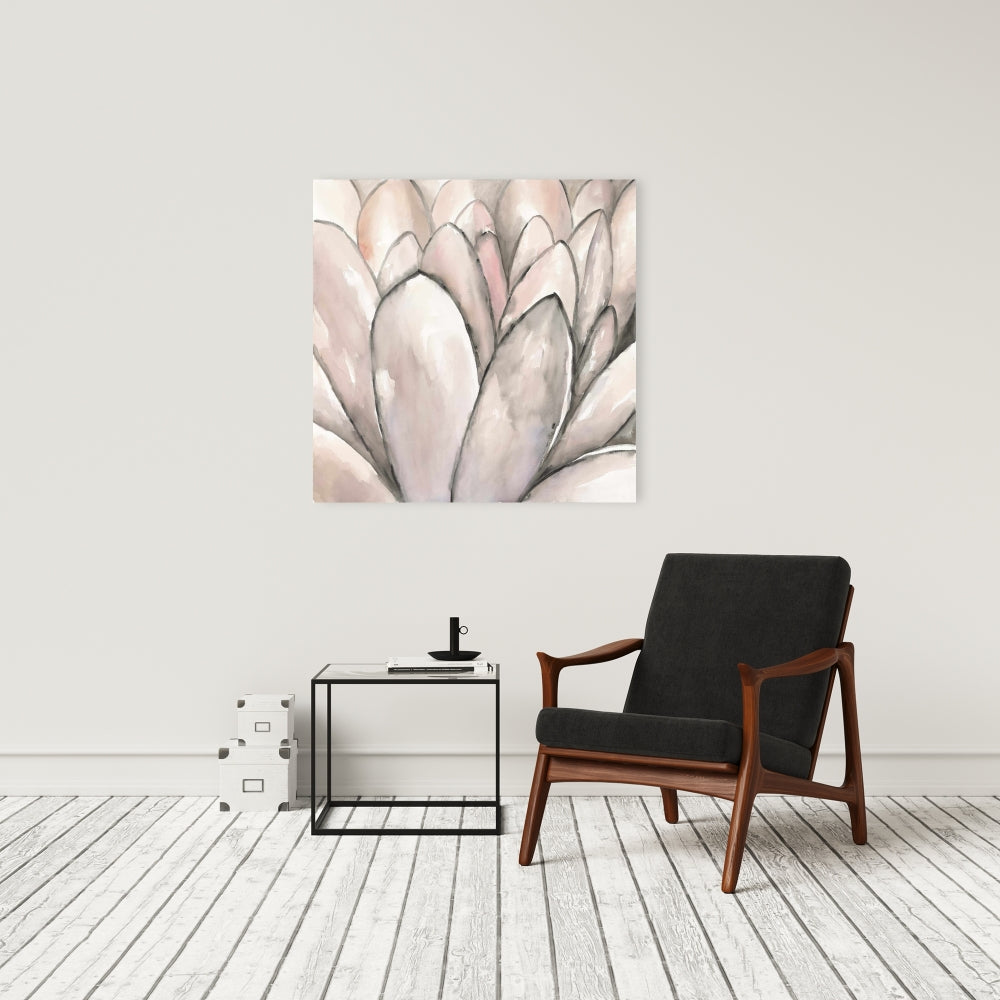 Blush Pink Flower Canvas | Bedroom Wall Art Home Decor
