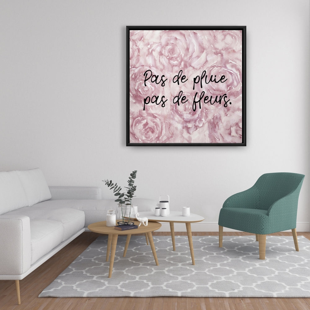 Pas de pluie pas de fleurs | Décor de toile de chambre à coucher florale