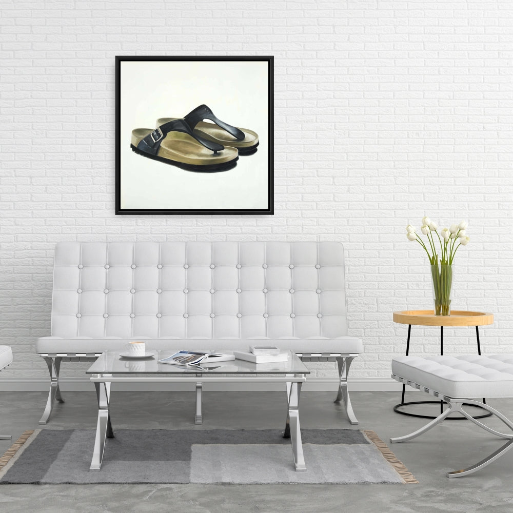 Toile « Sandales et chaussures » | Décoration murale pour chambre américaine