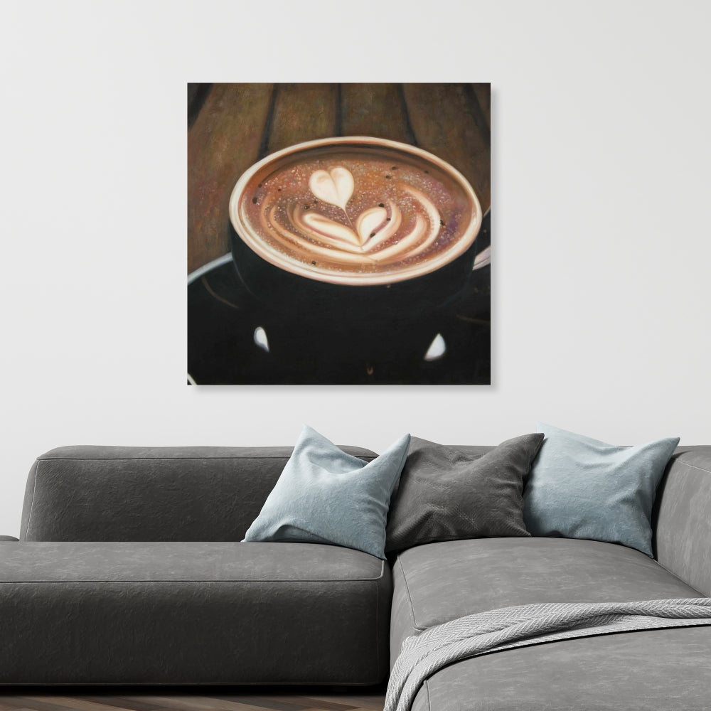 Toile artistique Cappuccino | Décoration de cuisine pour la maison