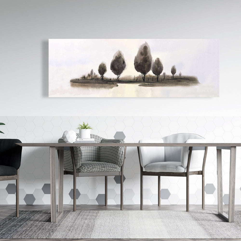Abstract Landscape of Trees Canvas | Bedroom Wall Art Decor