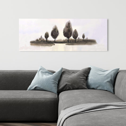 Abstract Landscape of Trees Canvas | Bedroom Wall Art Decor