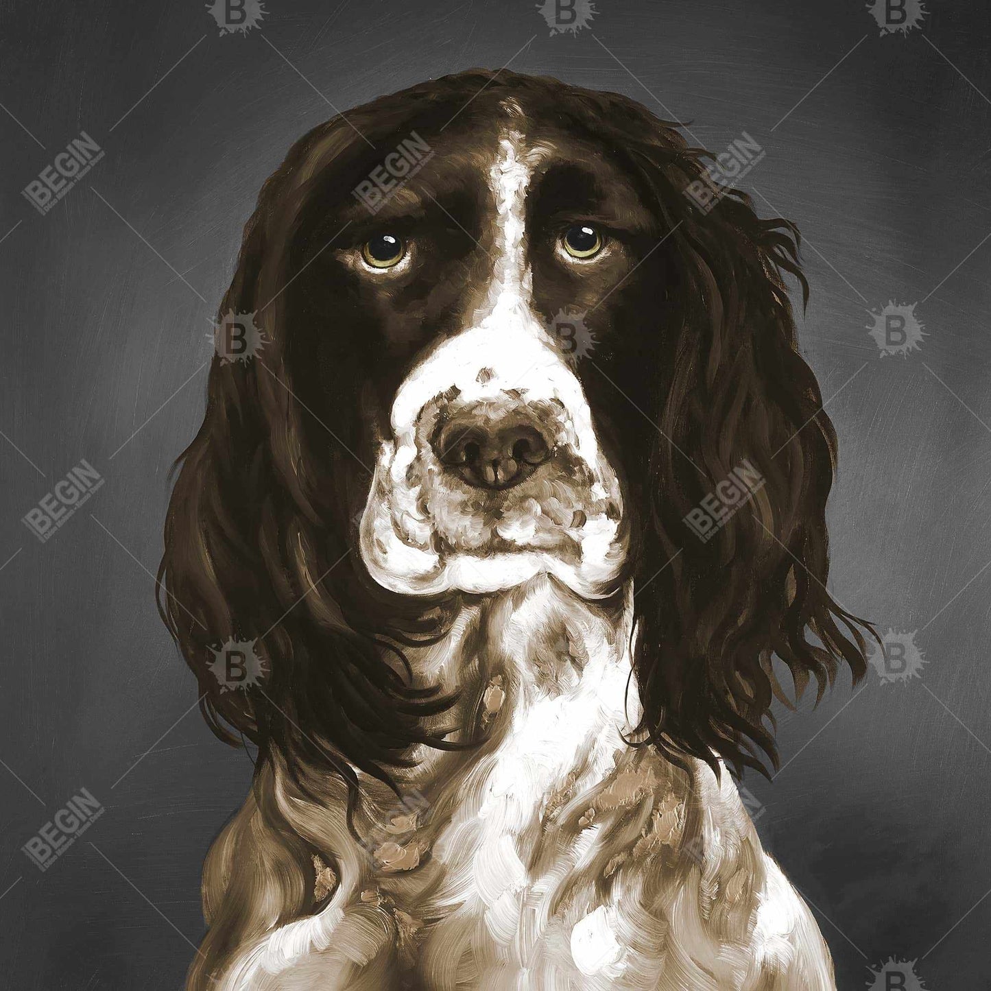 Brown English Springer Spaniel Canvas | Home Decor Wall Art