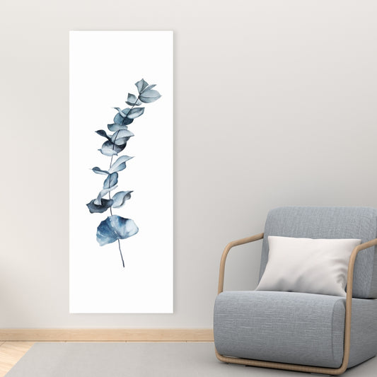 Eucalyptus Blue Leaves Canvas - Minimalist Botanical Decor