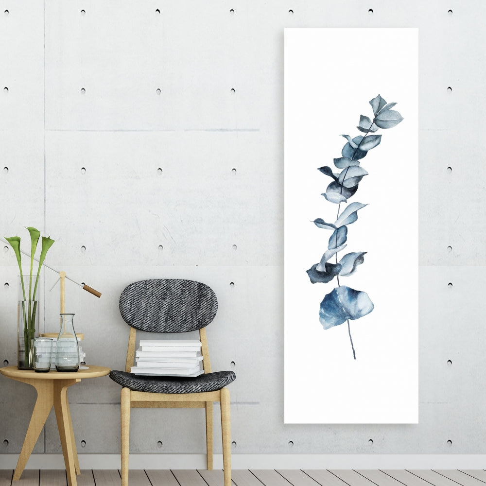 Eucalyptus Blue Leaves Canvas - Minimalist Botanical Decor