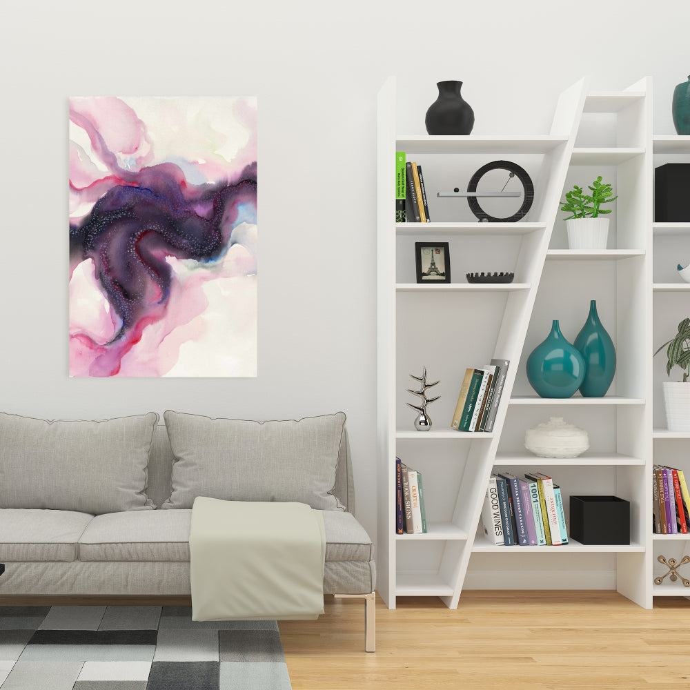 Celestial Body Purple Canvas - Astronomy Space Home Decor