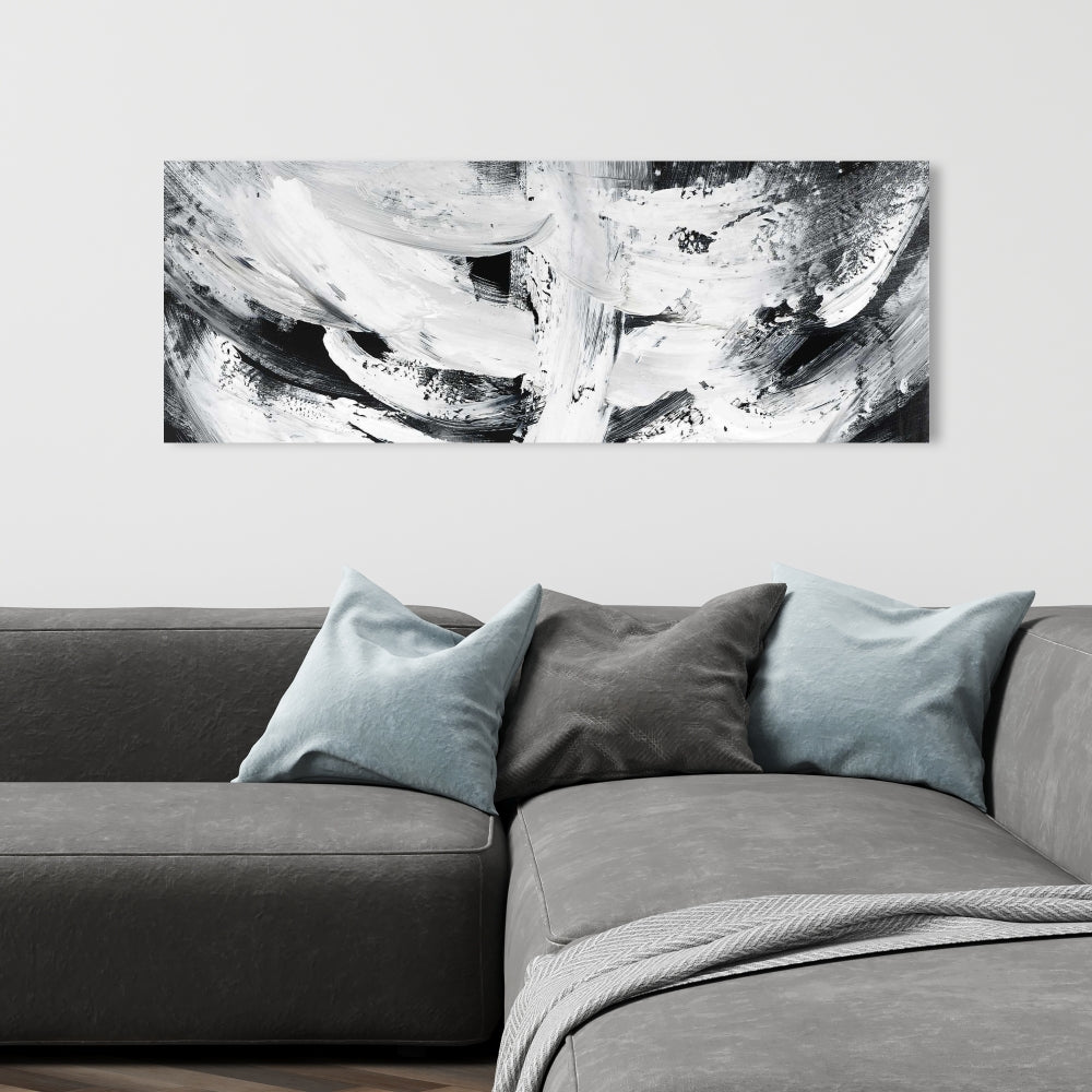 Toile abstraite minimaliste pour chambre à coucher – Mayhem | Décoration d'intérieur