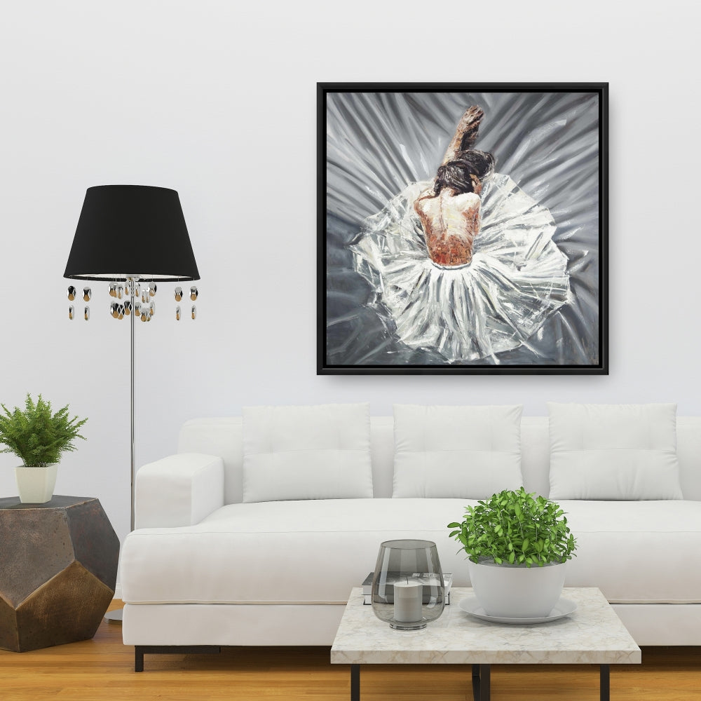 Toile encadrée Ballerine | Décoration de chambre contemporaine