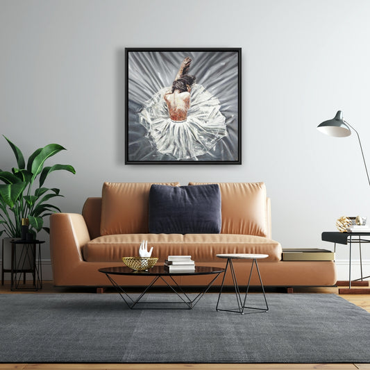 Toile encadrée Ballerine | Décoration de chambre contemporaine