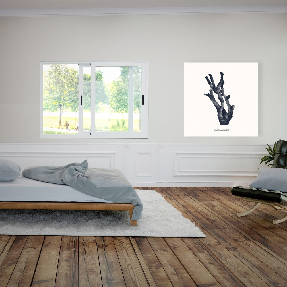 Marine Blue Montipora Digitata Coral Canvas | Coastal Decor