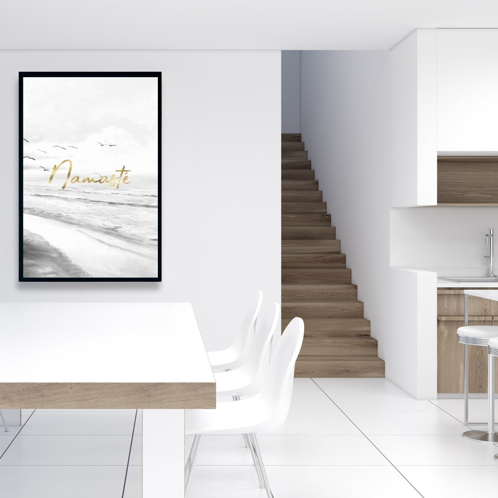 Namaste Minimalist Canvas - Motivational Home Decor Quotes