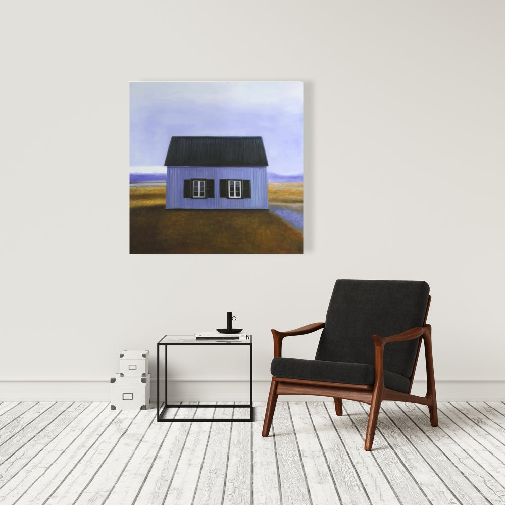 Blue Landscapes Bedroom Canvas | Blue Barn Home Decor Art