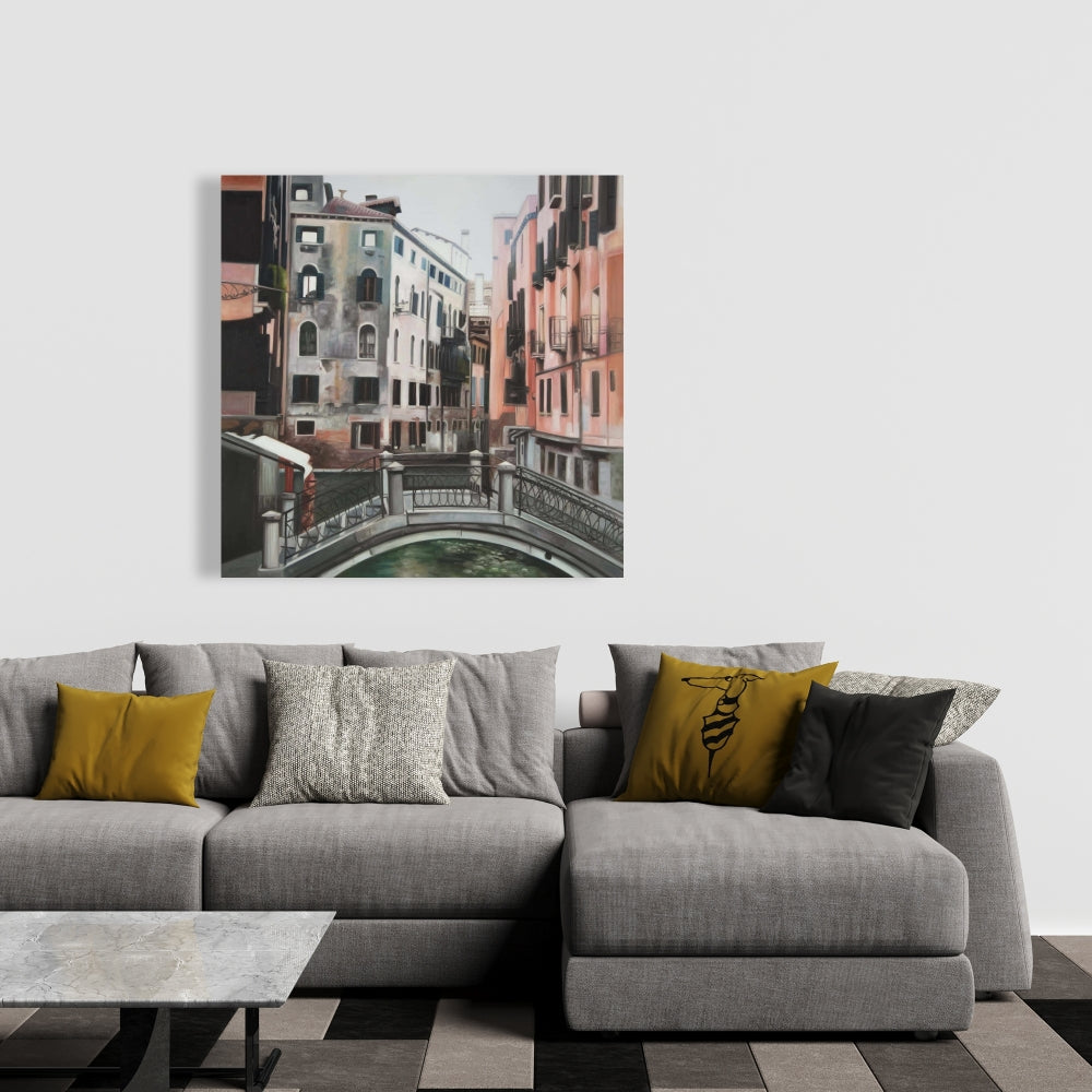 Bohemian Venice Beige Canvas | Architecture Art Home Decor