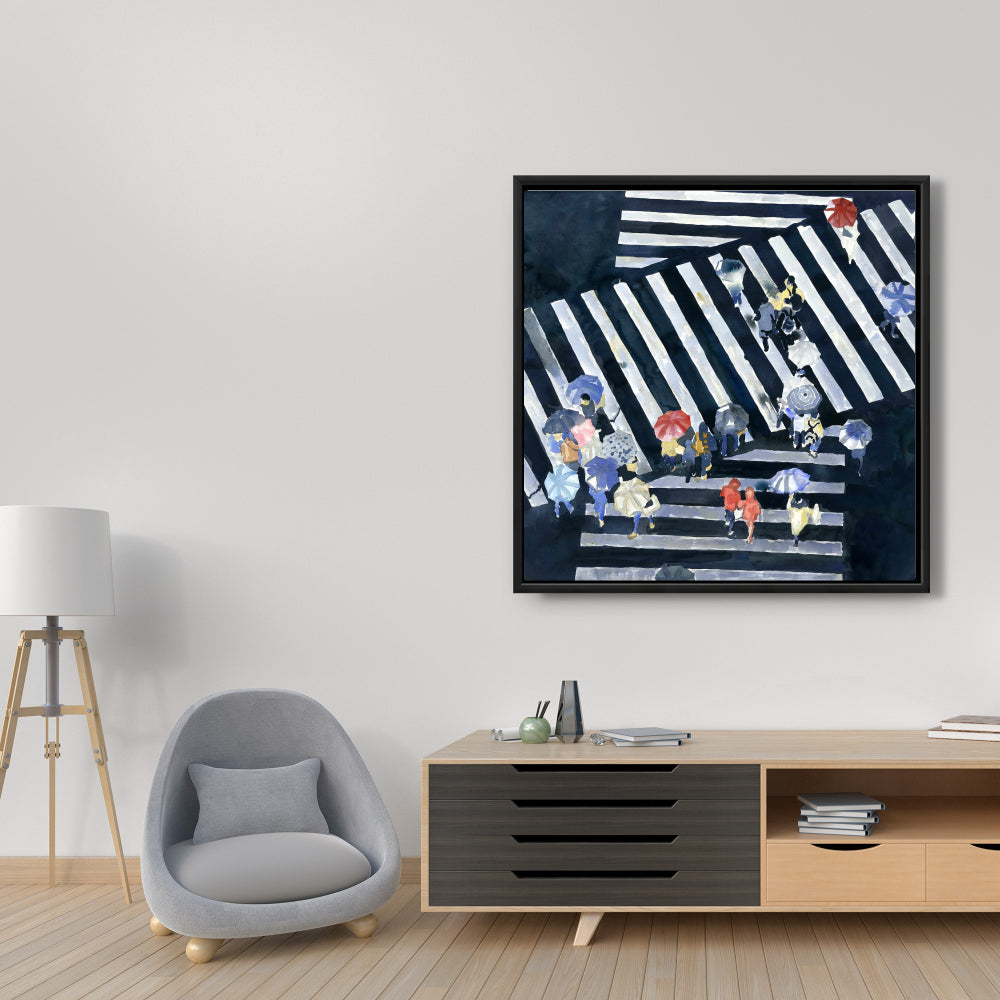 Main Street Industrial Canvas | Man Cave Wall Art Decor