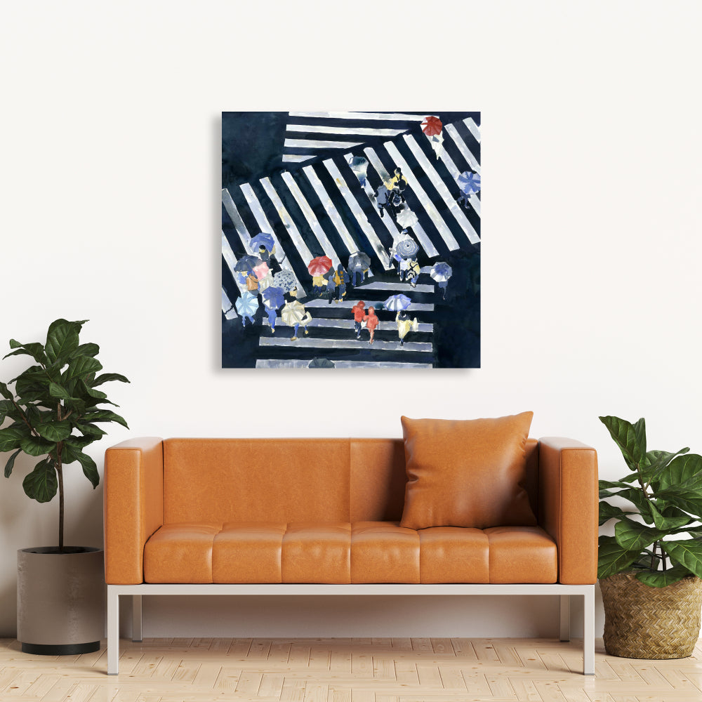 Blue Woman Man Cave Canvas - Main Street Home Decor Art