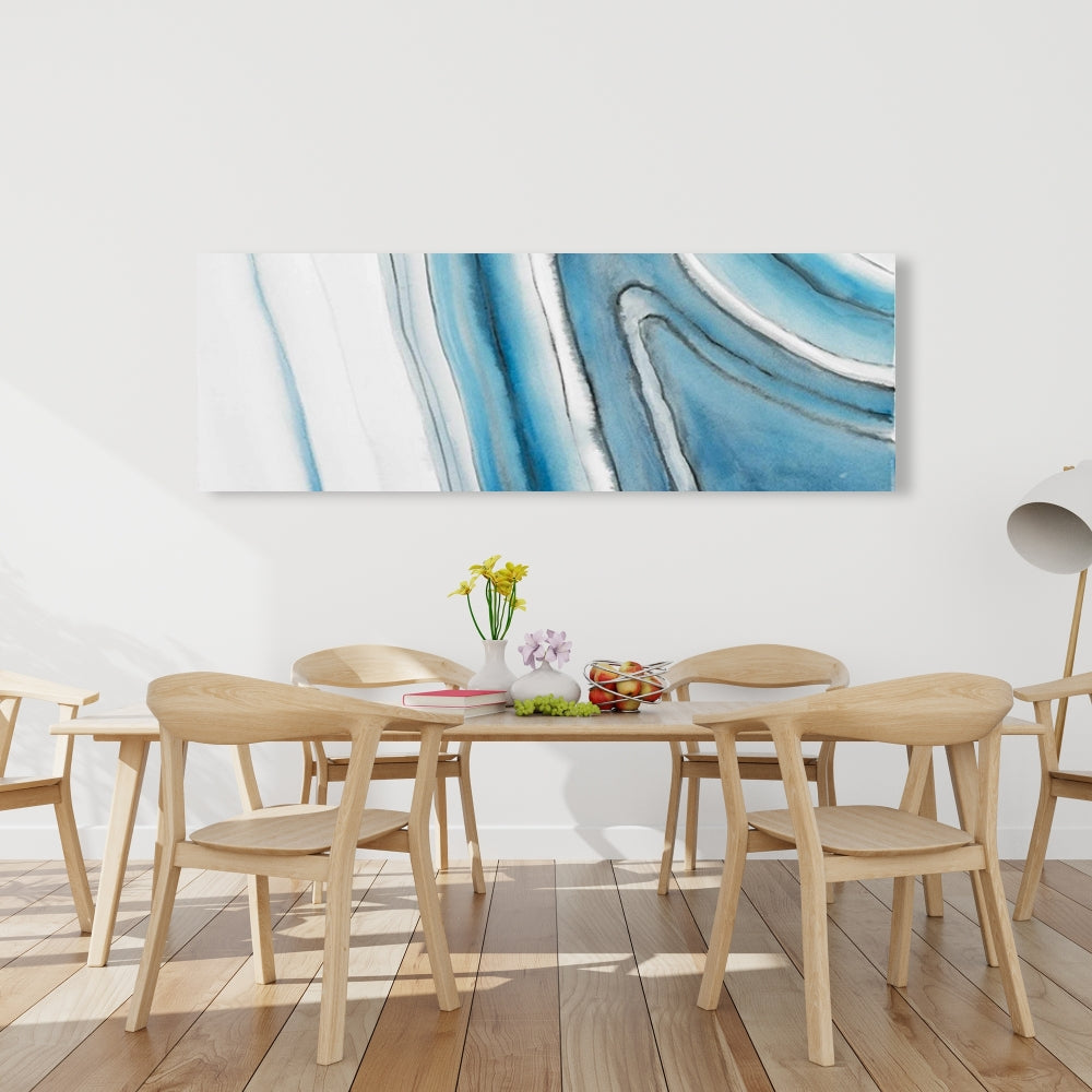 Round Geode Canvas - Bedroom Minerals Contemporary Decor