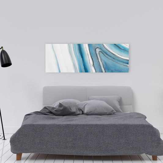 Round Geode Canvas - Bedroom Minerals Contemporary Decor