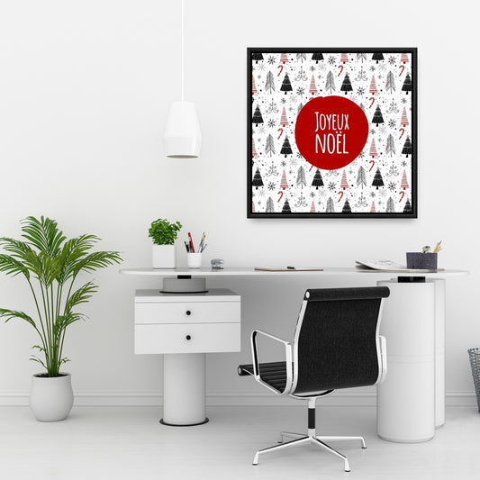 Merry Christmas Trees Livingroom Canvas | Holiday Home Decor