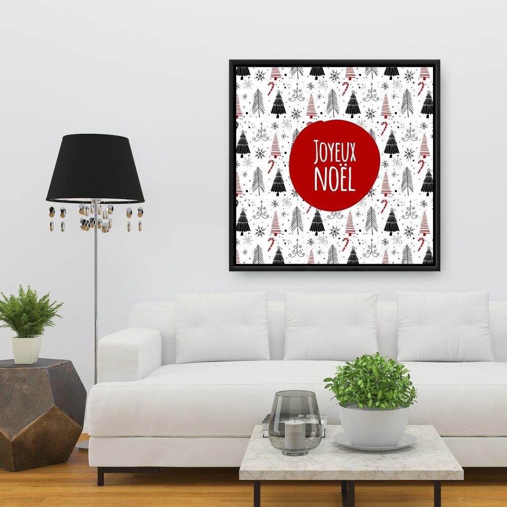 Merry Christmas Trees Livingroom Canvas | Holiday Home Decor